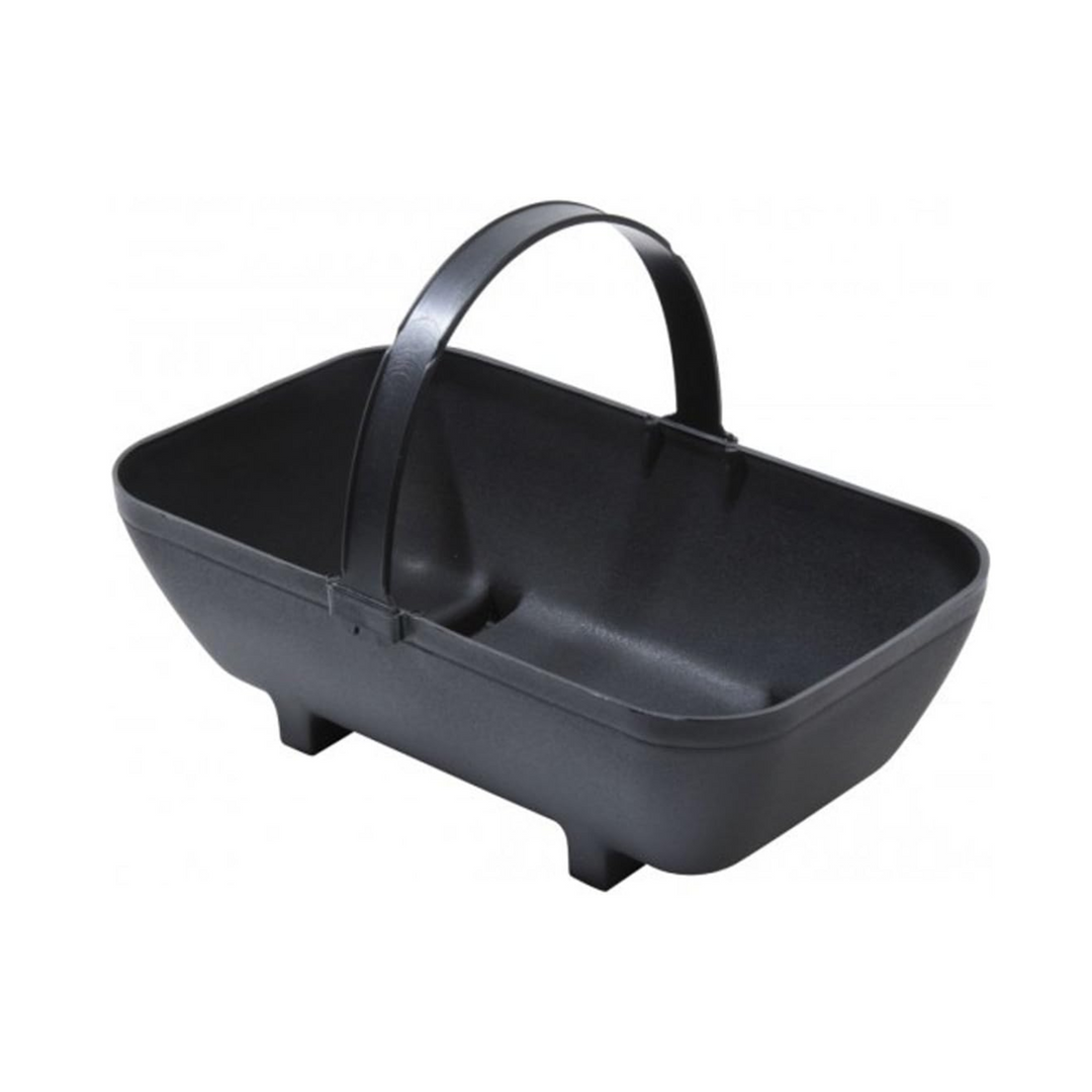 37 x 23 x 13 cm Tierra Garden Large Trug Planter Black – Recycled Plastic Indoor Outdoor Plant Pot & Garden Tool Carrier