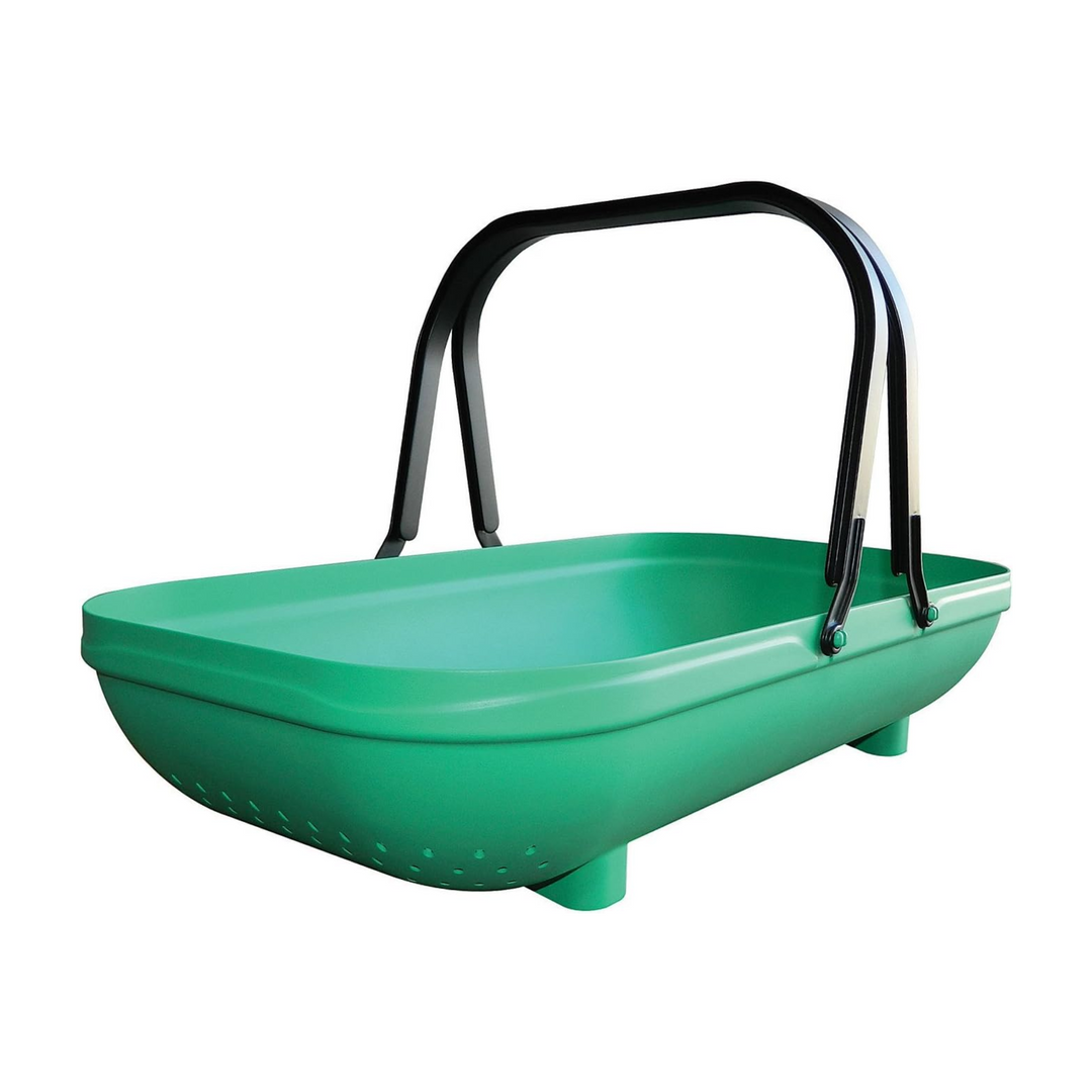55.9 x 12.7 x 30.5 cm Tierra Garden GP184 Colander Trug – Vegetable Harvest Basket & Rinse Drain Garden Trug