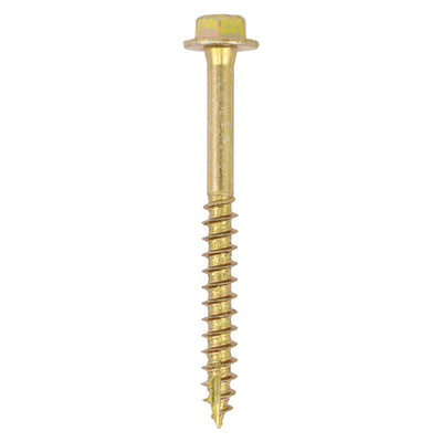 Timco - Advanced Coach Screws – Hex Flange Head | Yellow Zinc | Multiple Sizes Available