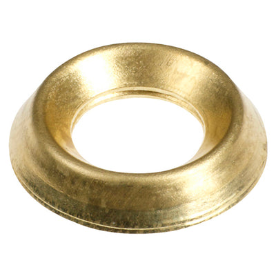 Screw Cups Electro Brass to Fit 10 Gauge Screws - Decorative Surface Finish for Wood & Furniture Fixings