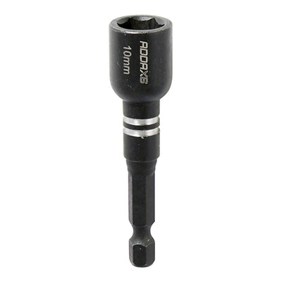 (PACK OF 1) Impact Magnetic Socket Driver – Heavy Duty Black Phosphate Fastening Tool