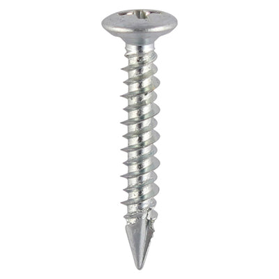 Window Fabrication Screws – Pan Countersunk PH – High-Low Thread – Slash Point – Zinc Finish