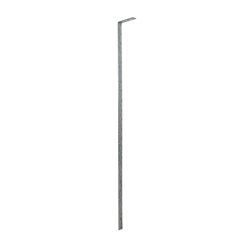 Restraint Straps - Light Duty - Bent - Galvanised Steel - Wall Plate Fixing