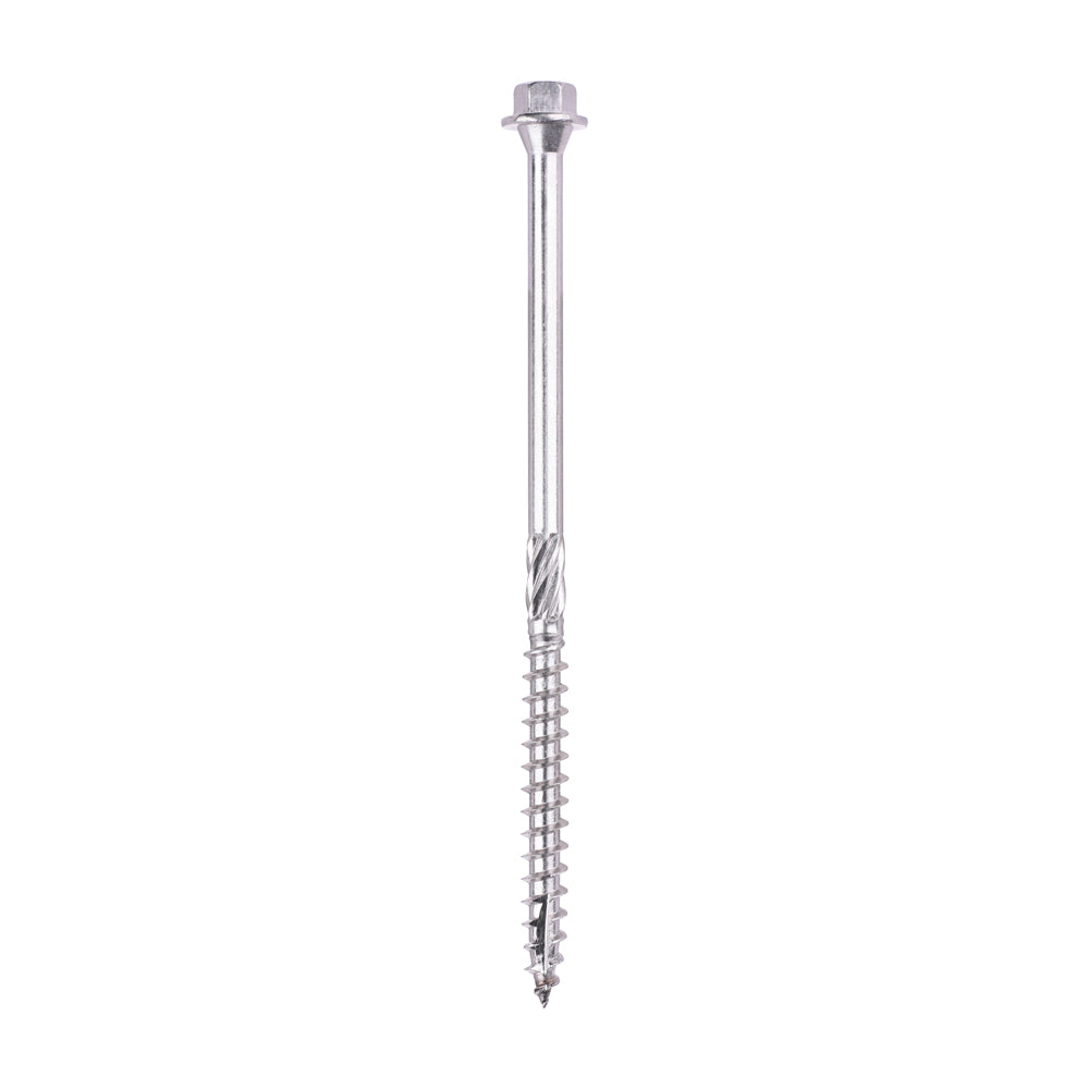TIMCO Hex Head Construction  Screws  - A4 Stainless Steel – Fixed Washer for Timber Frame Landscaping