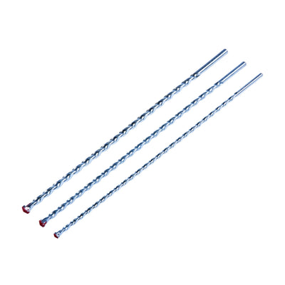 3 Piece 400mm masonry drill bit set