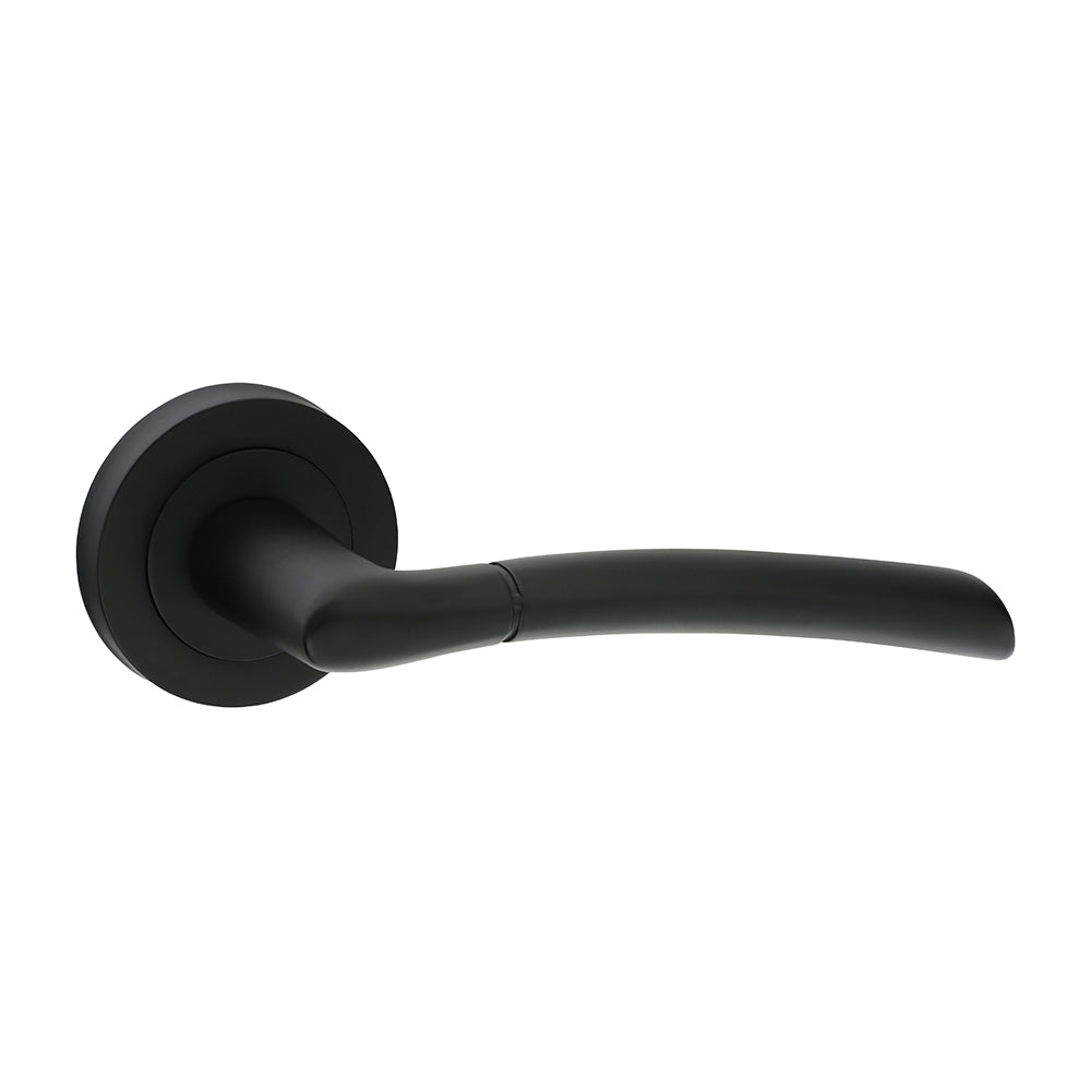 51mm Lever On Rose Handles | Contemporary Internal Door Furniture | Bolt Through Fixings
