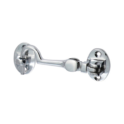 Polished Chrome Cabin Hook – Silent Pattern Door & Gate Holder with Fixings Included (PACK OF 1)