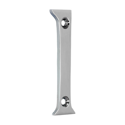 75mm Door Numeral 1 | Polished Chrome House Number Solid Brass 3 Inch