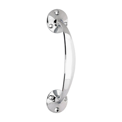 152 mm Bow Handle – Polished Chrome Pull Handle, Solid Brass Door / Cabinet Grip, Pack of 1