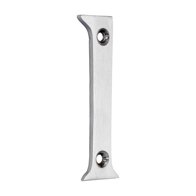 75mm Door Numeral 1 | Satin Chrome House Number Modern Brass 3 Inch