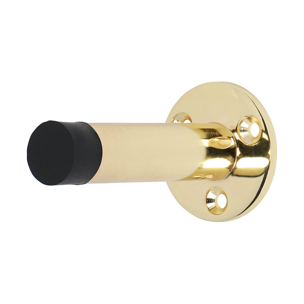70mm Projection Door Stop – Polished Brass Wall & Skirting Protector (PACK OF 1)