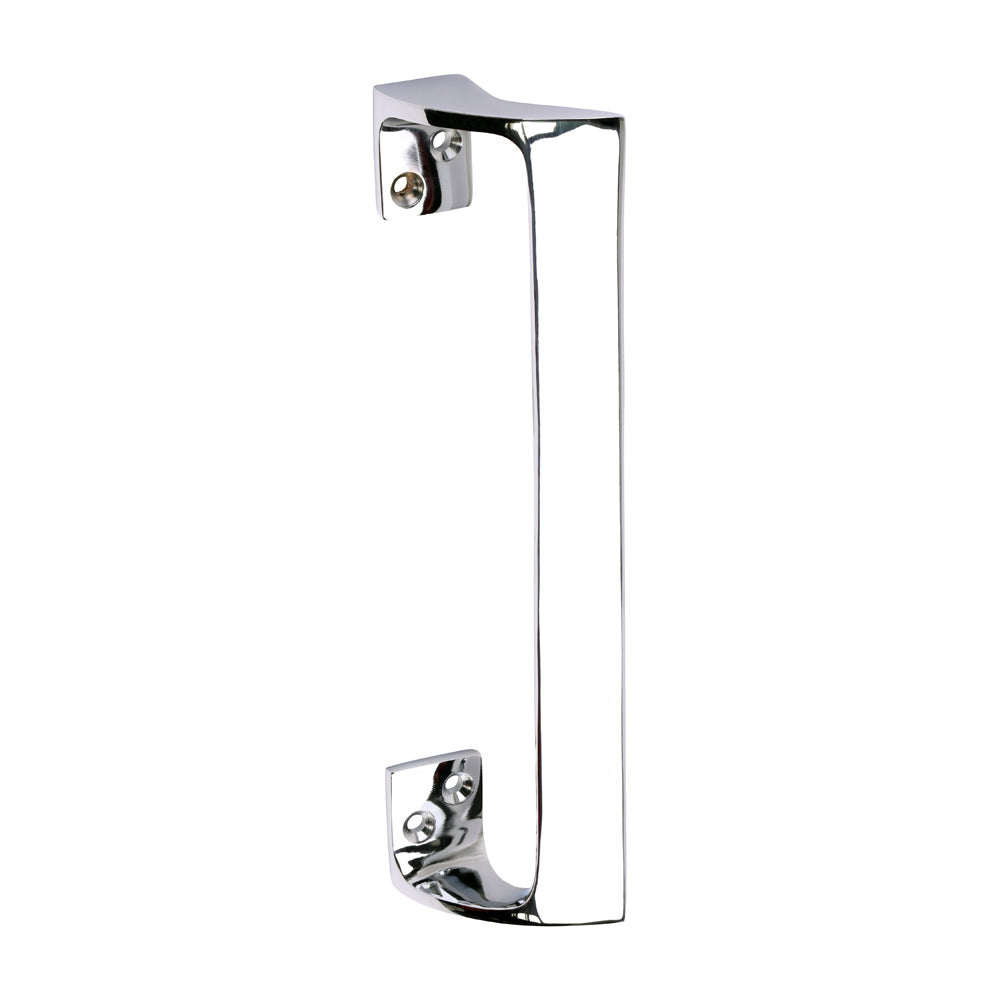 228 mm Oval Grip Pull Handle – Polished Chrome Door Pull for Internal & External Doors