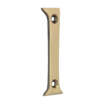 75mm Door Numeral 1 | Polished Brass House Number Solid Brass 3 Inch