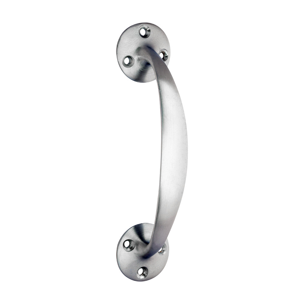 228 mm Oval Grip Pull Handle Polished Brass & 152 mm Bow Handle Satin ...