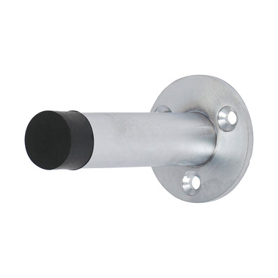 70mm Projection Door Stop – Satin Chrome Wall & Skirting Protector (PACK OF 1)