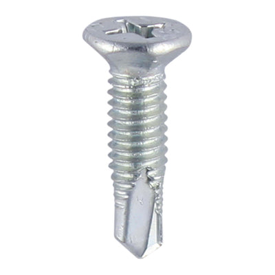 Window Fabrication Screws Countersunk Facet PH Metric Thread Self-Drilling Point Zinc (1000 pcs)