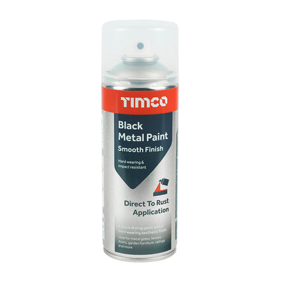 380ml Smooth Finish Metal Paint Spray | Direct to Rust 3-in-1 Primer & Top Coat | Hard-Wearing, Quick Drying
