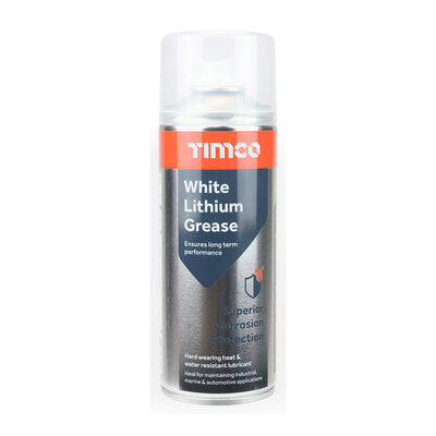 380ml White Lithium Grease Spray – Long-Lasting Lubricant for Metal, Industrial, Marine & Automotive Use (CAN OF 1)