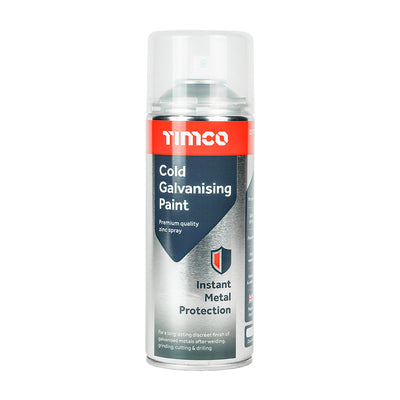 380ml Cold Galvanising Paint – Zinc-Rich Corrosion Protection Spray for Metal Surfaces – TIMCO – 1 Each