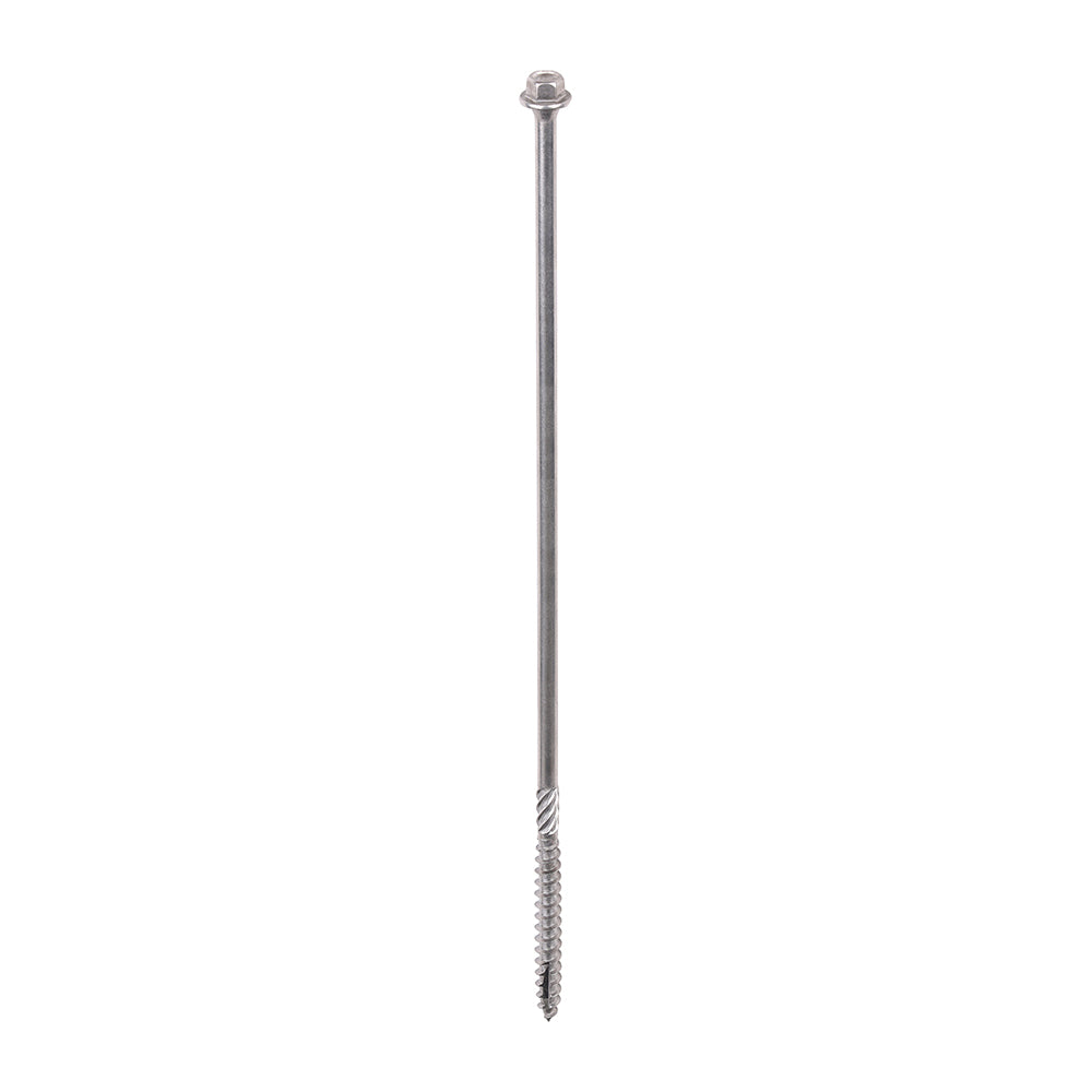 TIMCO Hex Head Construction  Screws  - A4 Stainless Steel – Fixed Washer for Timber Frame Landscaping