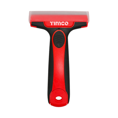100mm Tile & Glass Scraper – Ergonomic Handle with Spare Blade Storage and Safety Guard (1 Each)