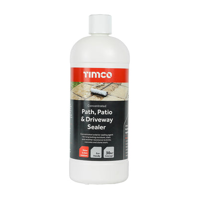 1L Path, Patio & Driveway Sealer | UV Resistant, Water & Stain Repellent Exterior Stone Sealer | Non-Yellowing Finish