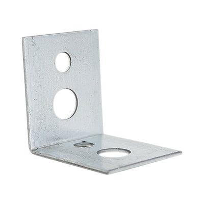 (100x) 25 x 25 x 22 x 1mm Ceiling Angle Brackets – Galvanised Steel Suspension Fixing Brackets for Suspended Ceilings – Box of 100