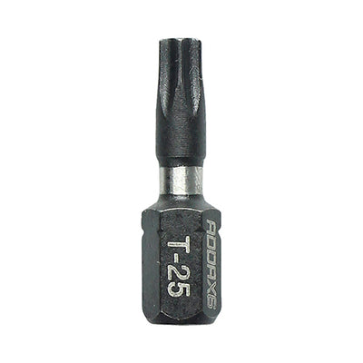 (PACK OF 10) TX25 x 25 Impact Driver Bits - Black Phosphate - Handy Bit