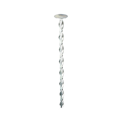 Helical Flat Roof Fixing - Zinc Plated Carbon Steel for Plywood & Insulation Boards (BAG OF 25)