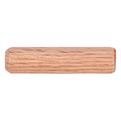 Wooden Dowels - Fluted Jointing Pins for Timber & Cabinet Assembly - Tapered Ends for Easy Application