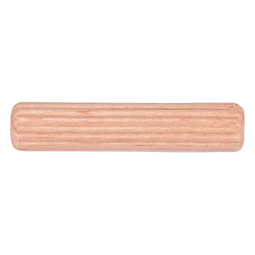 Wooden Dowels - Fluted Jointing Pins for Timber & Cabinet Assembly - Tapered Ends for Easy Application