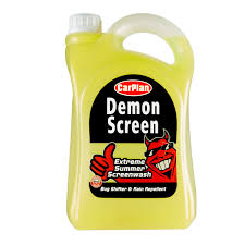 2.5 Litre bottle of Carplan Demon Screen all-season windscreen washer fluid for crystal clear car windows.