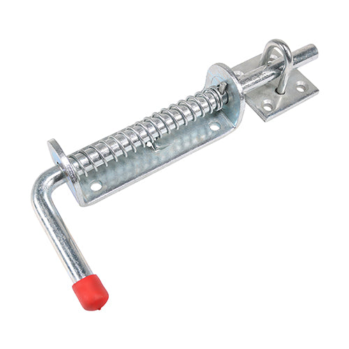 (PACK OF 1) Spring Loaded Animal Bolt – Hot Dipped Galvanized Carbon S ...