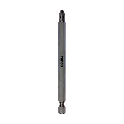 No.2 x 100mm PH2 S2 Driver Bit – Phillips 1/4" Hex Shank Screwdriver Bit