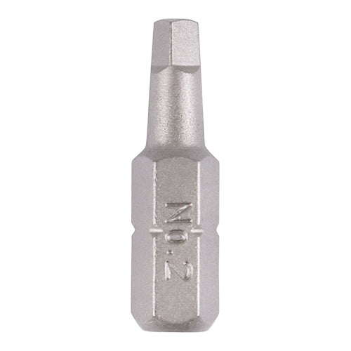 SQ No.2 x 25 mm - Driver Bits | Premium Hardened Steel Square Bits