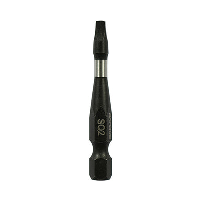 SQ No.2 x 50 mm - Impact Driver Bits –  (5-Pack) | TIMCO Heavy-Duty Impact-Rated Driver Bits