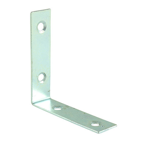 38 x 38 x 16mm TIMCO Corner Braces – Zinc Plated Steel Angle Brackets with Countersunk Holes