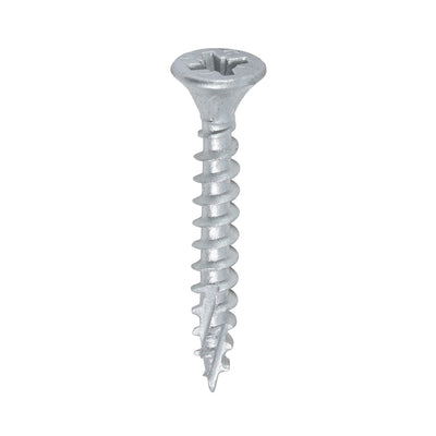 TIMCO C2 Exterior Strong-Fix Screws – PZ Drive, Double Countersunk with Ribs, Twin-Cut Silver Exterior Fasteners