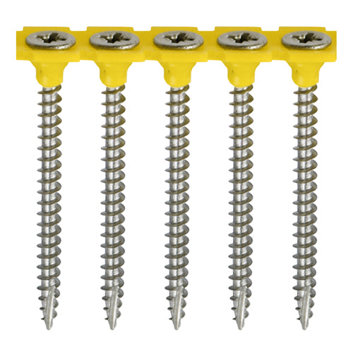 Collated Classic Multi-Purpose Screws – PZ Double Countersunk A2 Stainless Steel for Wood, MDF & Plastic