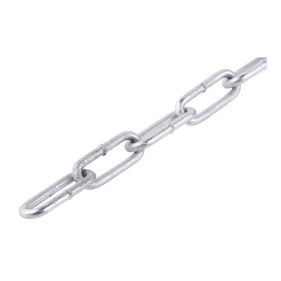 4mm Hot Dipped Galvanised Welded Link Chain | 10m Long 32x8mm Link 80kg Load Long Link