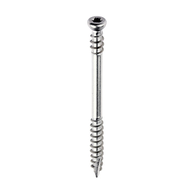 C2 Deck-Fix TX Stainless Steel Screws – Cylinder Head Single Slash for Decking