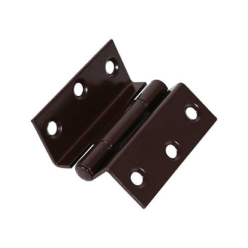 63 x 58mm Stormproof Hinge (1951) – Zinc – Cranked Casement Hinge for Rebated Window & Door Frames
