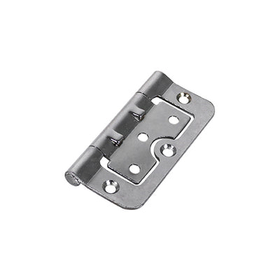 (PACK OF 1 PAIR) Hurlinge Fixed Pin Hinge (104) – Polished Chrome Cupboard & Cabinet Hinge for Flush Fit and Smooth Alignment