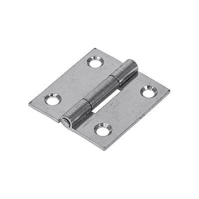 (PACK OF 1 PAIR) Plain Butt Hinge (1838) – Zinc Fixed Pin Square Corner Steel Door Hinge for Internal Doors, Cabinets & Furniture