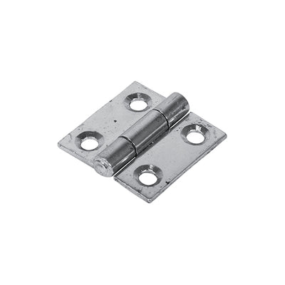 (PACK OF 1 PAIR) Plain Butt Hinge (1838) – Zinc Fixed Pin Square Corner Steel Door Hinge for Internal Doors, Cabinets & Furniture