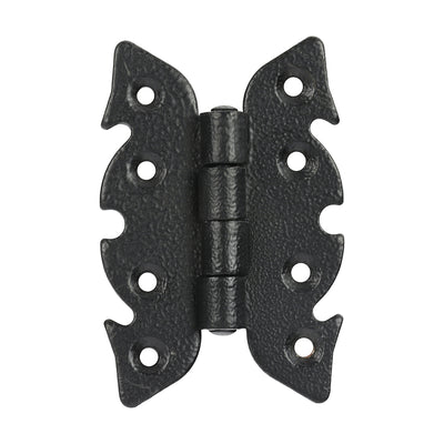 70x46mm Antique Black Butterfly Hinges Pair | Surface Fix Decorative Hinge for Cabinets