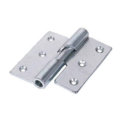 (PACK OF 1 PAIR) Rising Butt Hinge (466) Left Hand – 75mm Zinc Door Hinge for Uneven Floors & Carpets – Self-Closing Steel Spiral Knuckle Design