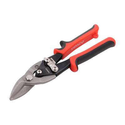 250mm Right Cut Aviation Snips | Tin Snips Sheet Metal Shears Cr-V Blades 10 Inch Red Handle