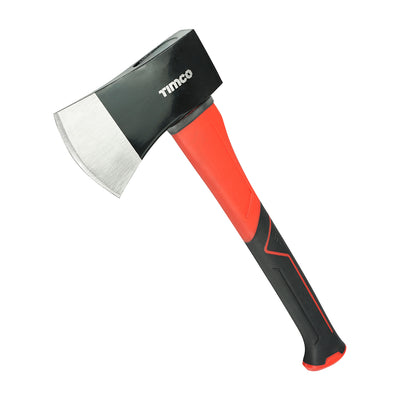 1¼lb Axe – Carbon Steel Head with Fibreglass & TPR Handle for Wood Chopping, Gardening & Camping (1 UNIT)