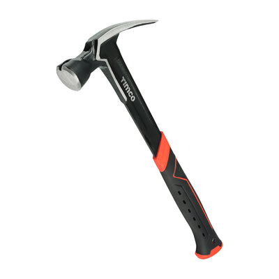16oz Claw Hammer – One-Piece Steel Construction with Magnetic Nail Starter & TPR Grip for Framing & Carpentry (1 UNIT)